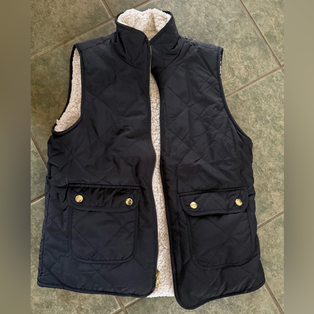 Love Tree Black Quilted Vest